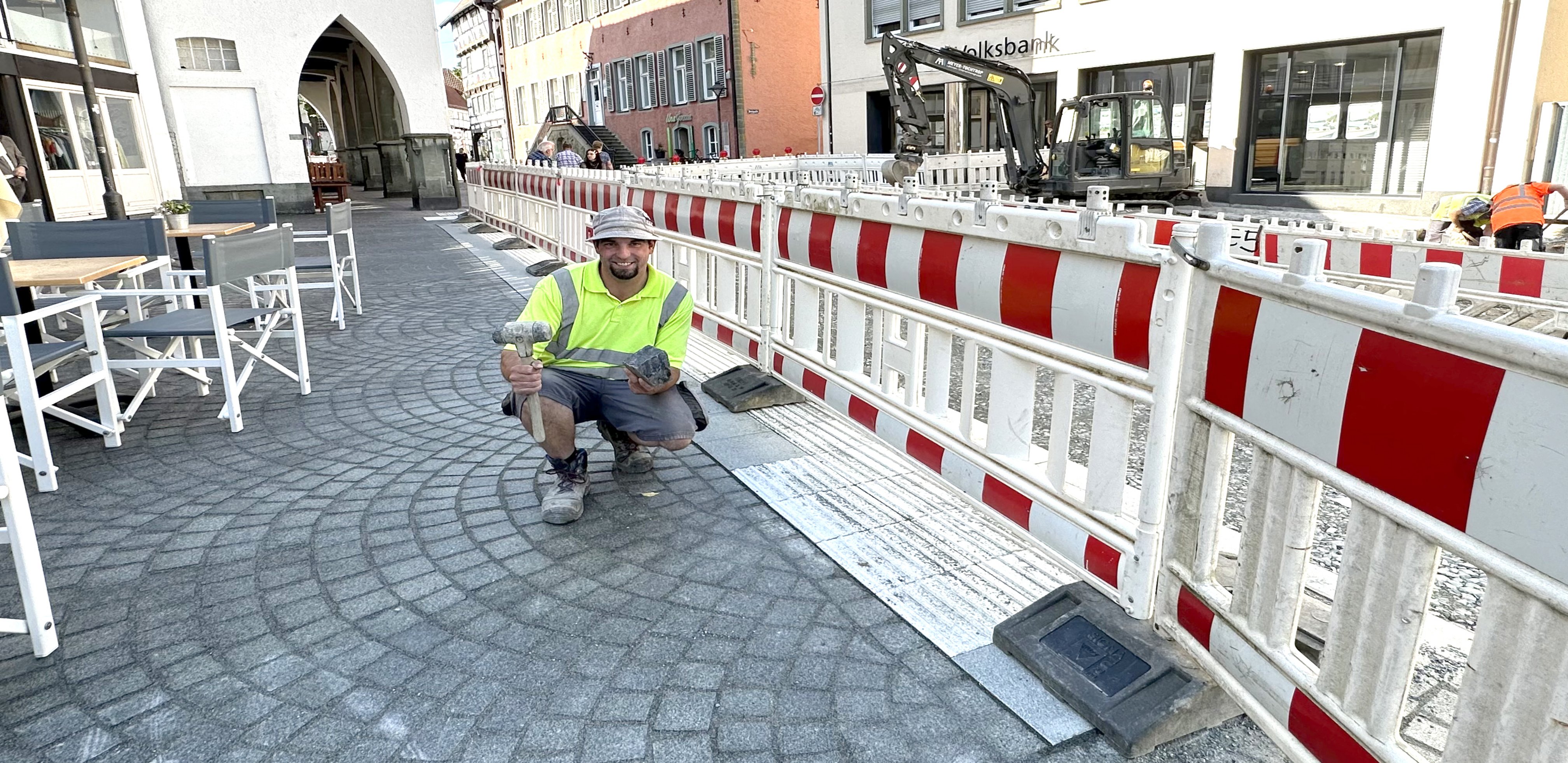 Pflasterarbeiten im östlichen Teil der Marktstraße abgeschlossen