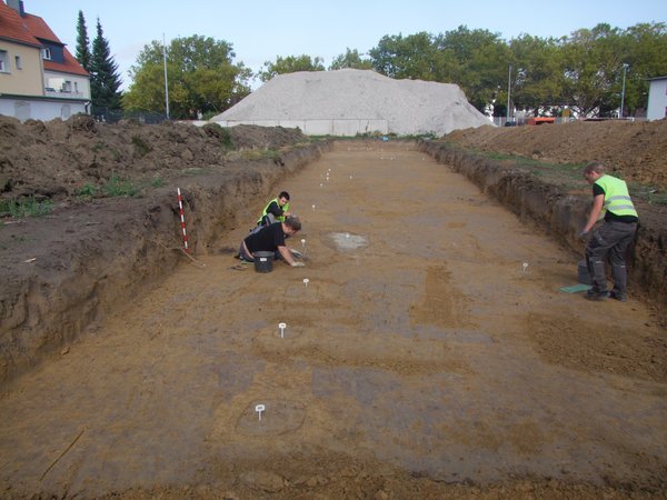Grabung am ehemaligen Coca-Cola-Gelände
