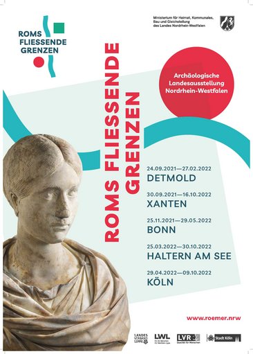 Austellungsplakat Roms fließende Grenzen