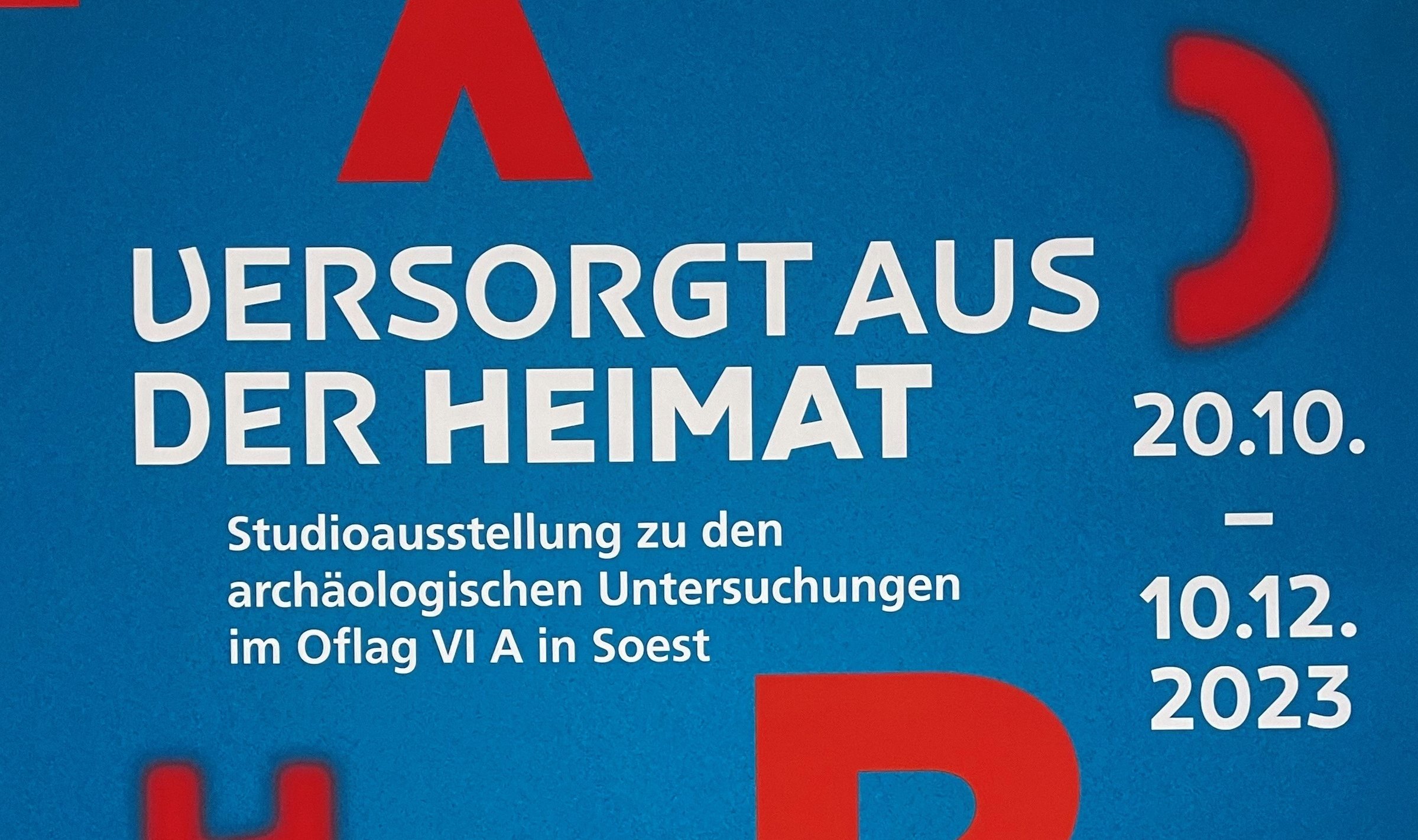 LWL Ausstellungsplakat - Versorgt aus der Heimat