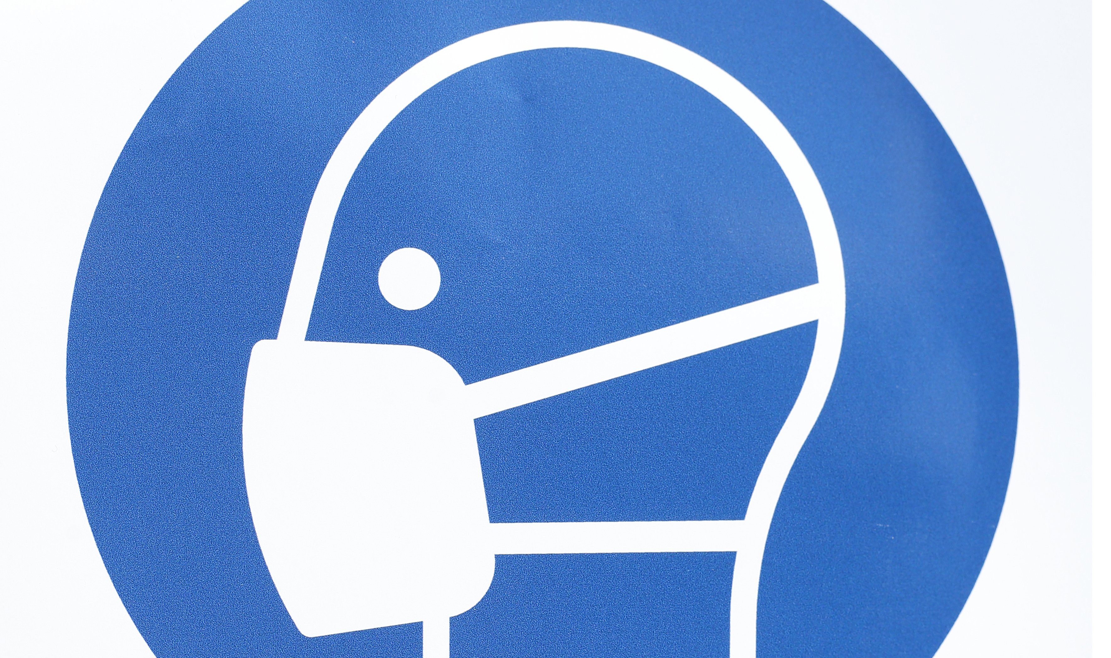 Schild Mundschutz benutzen, Maskenpflicht, Deutschland, Europa