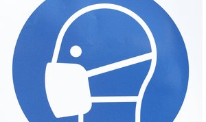 Schild Mundschutz benutzen, Maskenpflicht, Deutschland, Europa