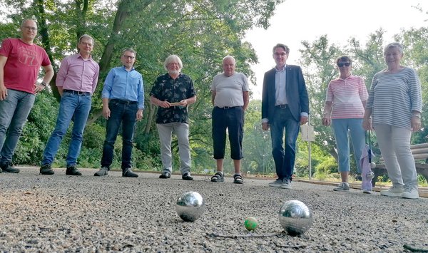 Eröffnung Boule-Anlage im Stadtpark.