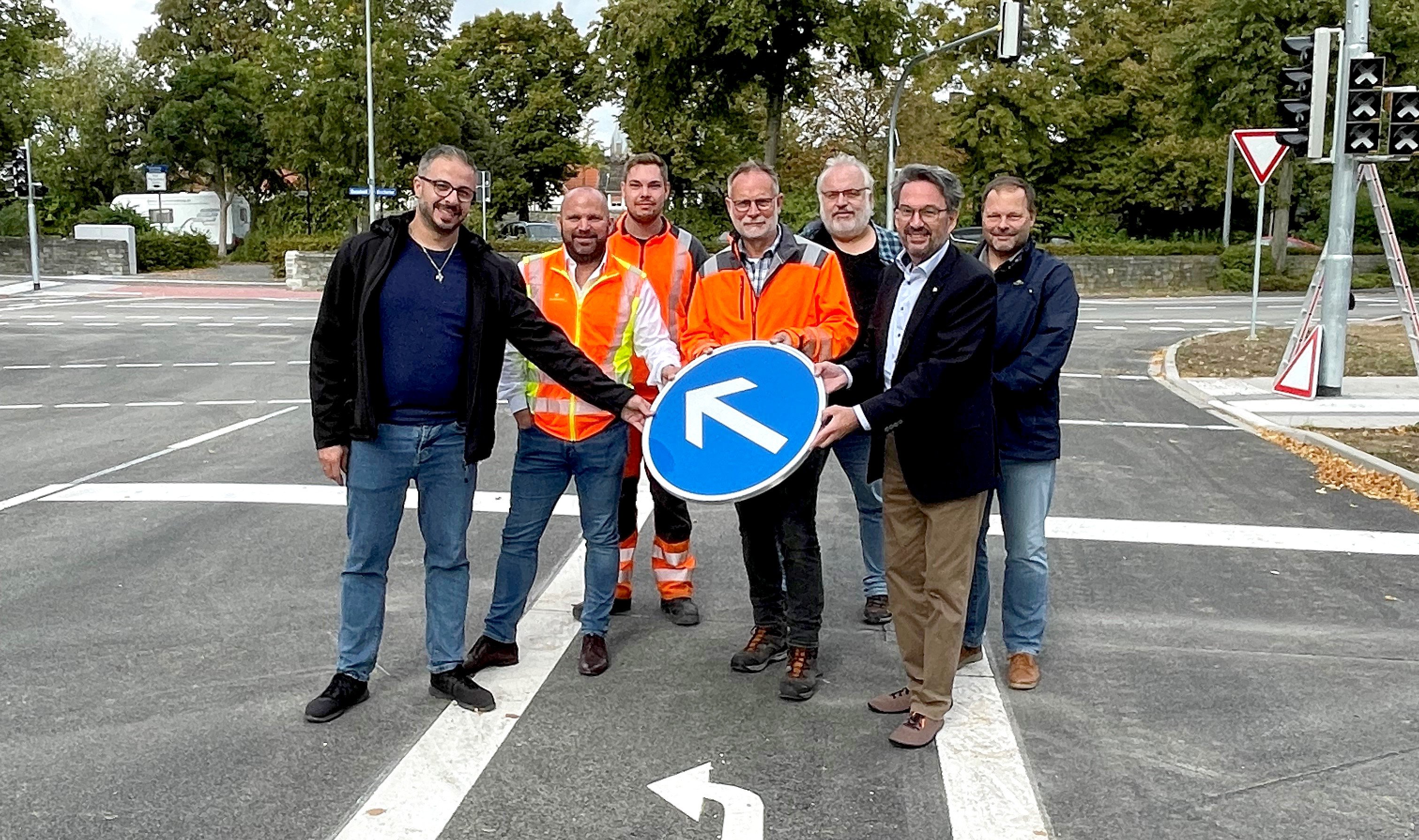 Kreuzung an der Stadthalle ist ab Freitagmittag wieder befahrbar