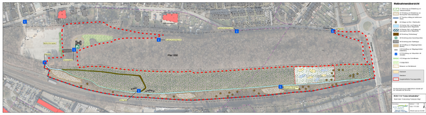 Ausführungsplan des Projektgeländes