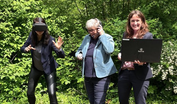 Anja Plesser, Christiane Rittmeier und Jennifer Bubolz von der VHS Soest.