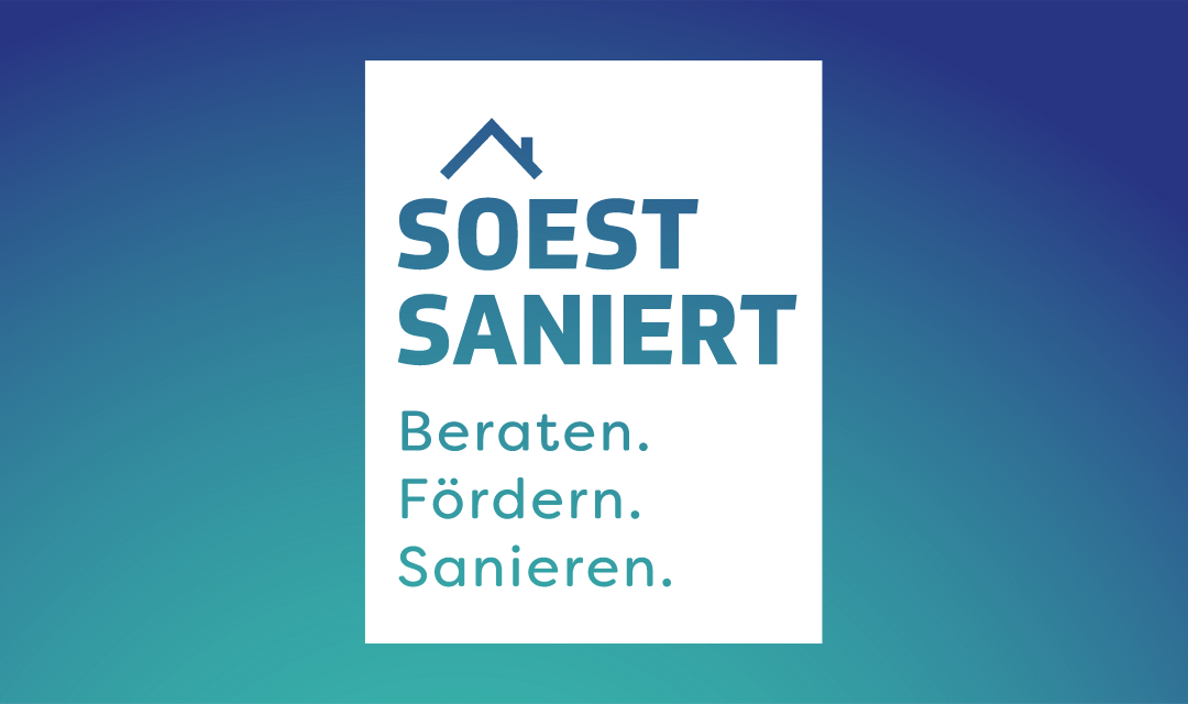 Logo "Soest-Saniert" des Sanierungsmanagements der Stadt Soest