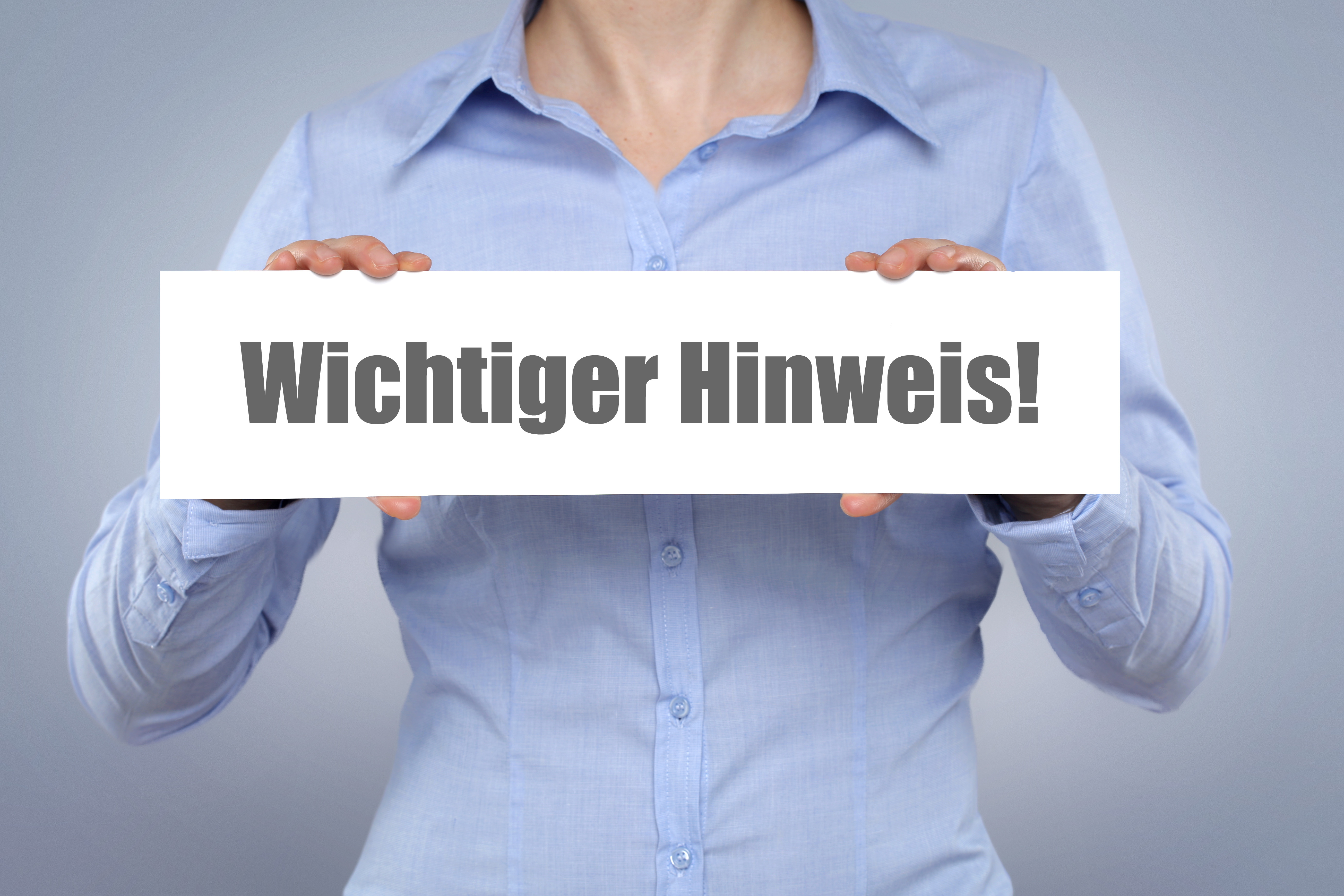 Wichtiger Hinweis