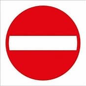 Foto des Verkehrsschilds "Einfahrt verboten"
